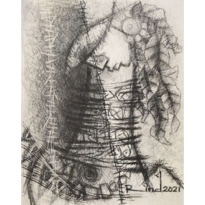 A. S. Rind, 22 x 28 Inch, Charcoal On Paper, Figurative Painting, AC-ASR-787